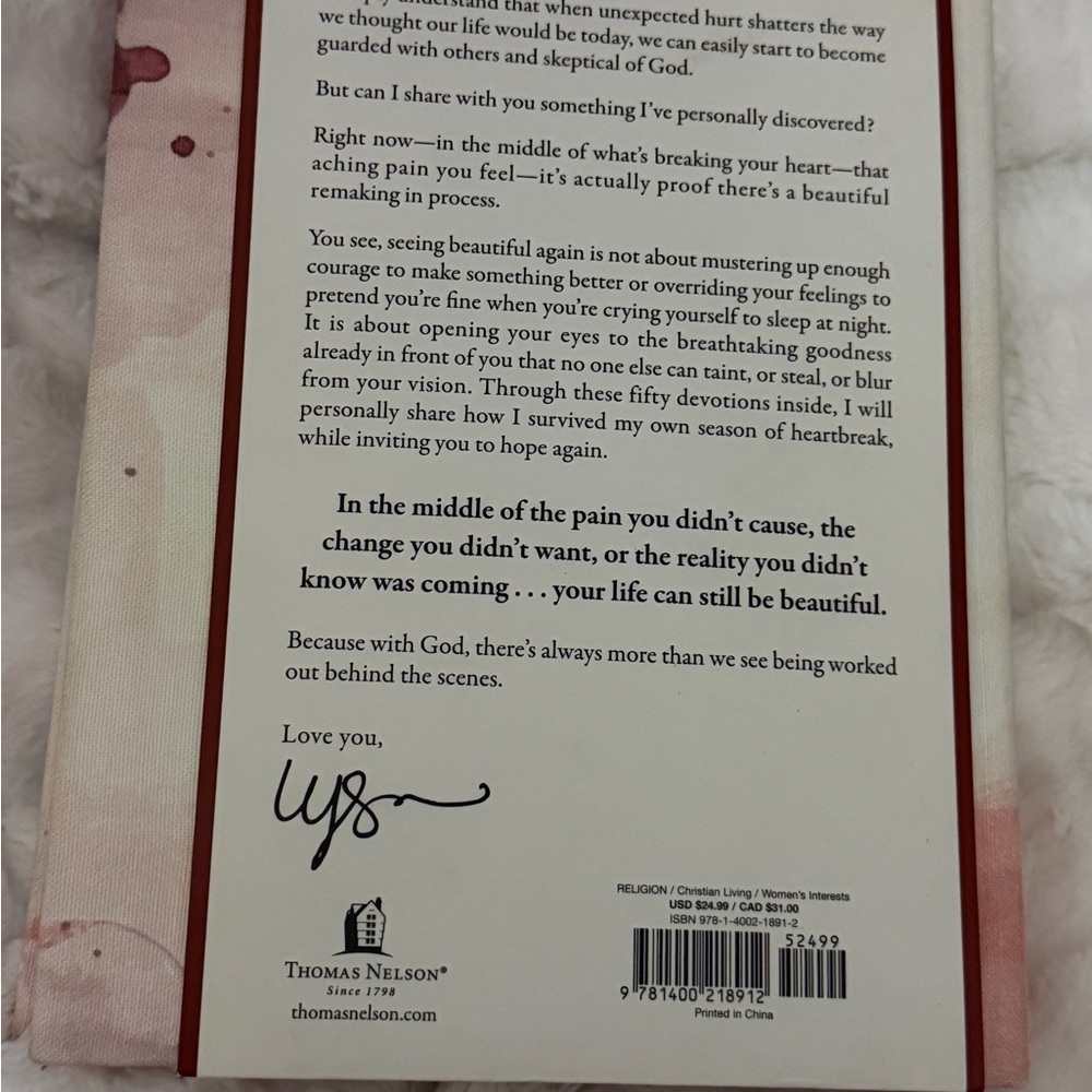 Pink Devotional Book with Ribbon Bookmark - Picture 3 of 5